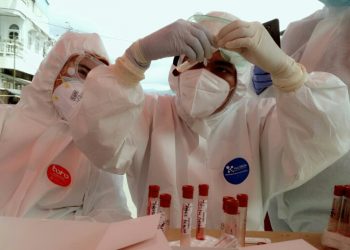 Rapid Test di Pasar Sasar 314 Pedagang