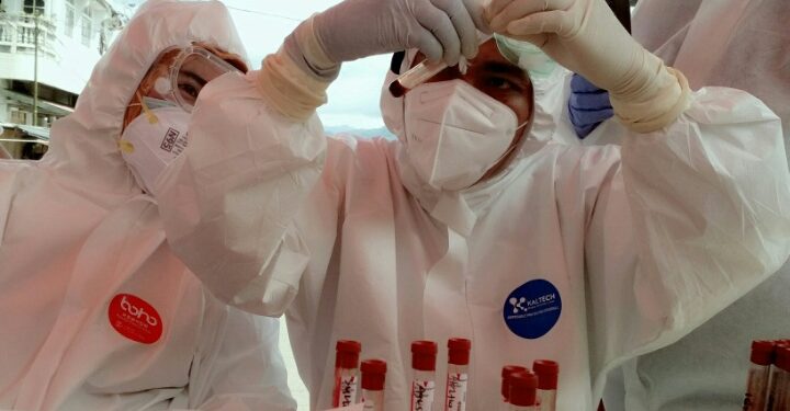 Rapid Test di Pasar Sasar 314 Pedagang