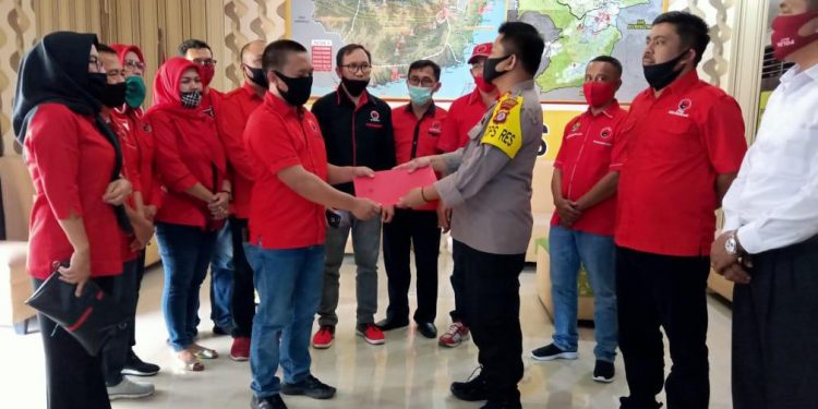 DPC PDI Perjuangan Laporkan Kasus Pembakaran Bendera ke Polres Kotamobagu