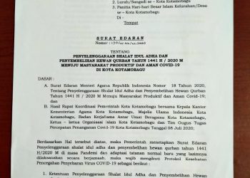 Pemkot Atur Ketentuan Penyelenggaraan Sholat Idul Adha dan Penyembelihan Hewan Kurban
