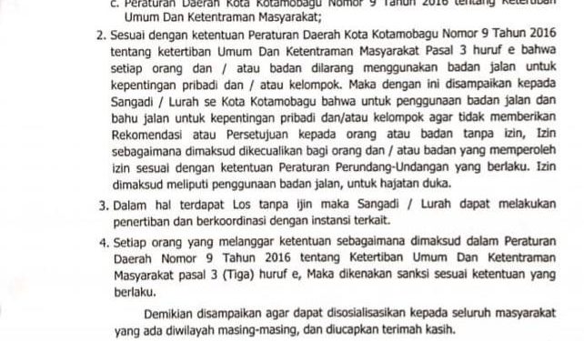 Sangadi-lurah Diminta tak Keluarkan Rekomendasi Pendirian Los di Badan Jalan