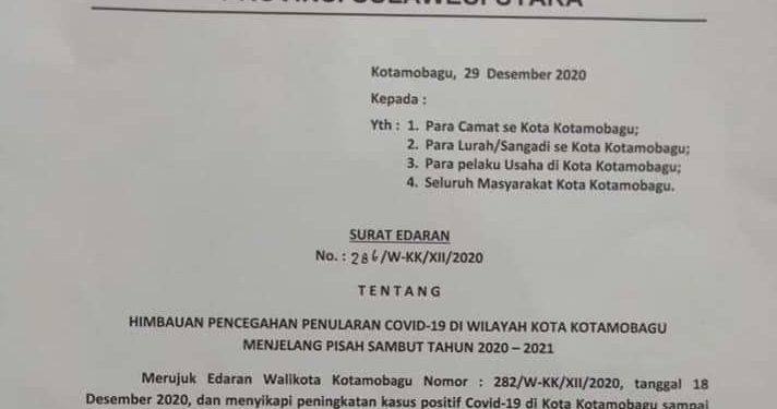 Masyarakat Dilarang Gelar Acara Pisah Sambut Tahun 2020-2021