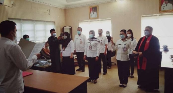 Wakili Wali Kota, Sekda Lantik 7 Pejabat Fungsional Auditor