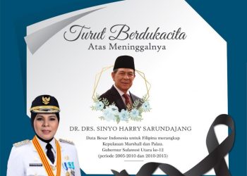 Mantan Gubernur Sulut Tutup Usia, Wali Kota Kotamobagu Sampaikan Ucapan Duka