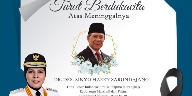 Mantan Gubernur Sulut Tutup Usia, Wali Kota Kotamobagu Sampaikan Ucapan Duka
