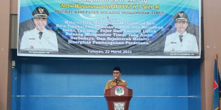 Begini Pesan SSM Pada Peringatan Isra’ Mi’raj Pemkab Boltim