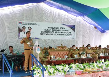 Kunker di Kecamatan Kotabunan dan Tutuyan, Sachrul-Oskar Ajak Masyarakat Bersama Membangun Boltim