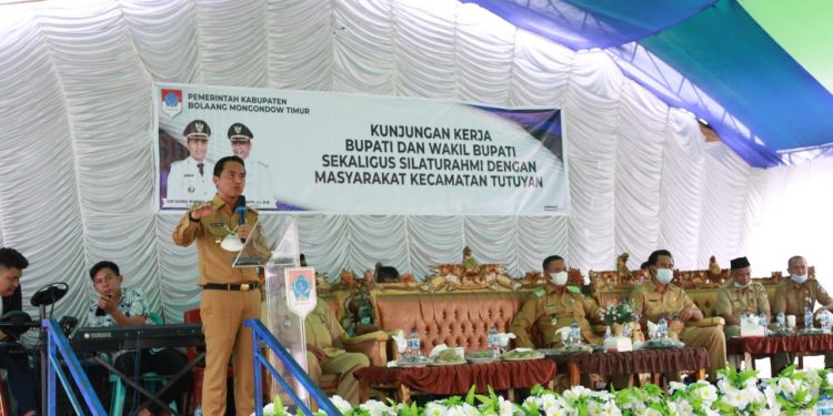 Kunker di Kecamatan Kotabunan dan Tutuyan, Sachrul-Oskar Ajak Masyarakat Bersama Membangun Boltim