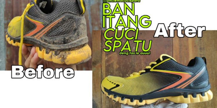 Ban Itang, Tempat Cuci Sepatu Paling Murah di Kotamobagu