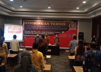 Pimpinan dan Anggota DPRD Bolmong Ikut Bimtek