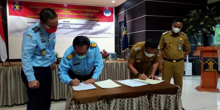 Pemkab Boltim – Kemenkumham Kerja Sama Soal Pembentukan Produk Hukum Daerah