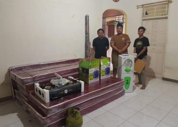 Bantuan perlengkapan asrama yang dikirimkan Bupati Sam Sachrul Mamonto telah diterima mahasiswa asal Boltim di Gorontalo.