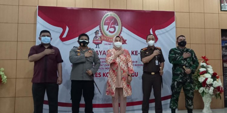 Peringatan HUT ke-75 Bhayangkara, Wali Kota Kunjungi Polres Kotamobagu