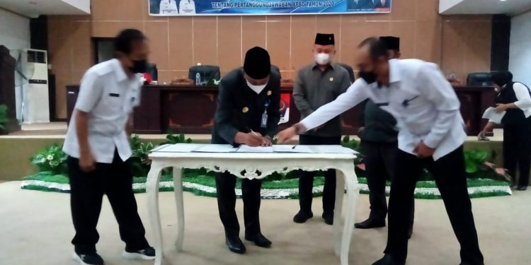 DPRD Gelar Paripurna Penetapan Ranperda Pertanggungjawaban APBD 2020