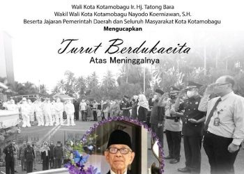 Mantan Wagub Sulut Berpulang, Wali Kota Kotamobagu Sampaikan Duka Cita Mendalam