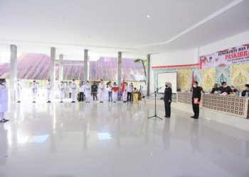 Wali Kota Kukuhkan Paskibraka dan Duta Pancasila Kotamobagu