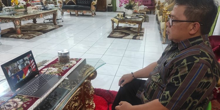 Wakil Wali Kota Rakor Virtual Bersama Kemenko PMK