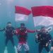 HUT RI ke-76 di Boltim; Pengibaran Bendera Merah Putih Dilakukan di Darat, Laut dan Udara