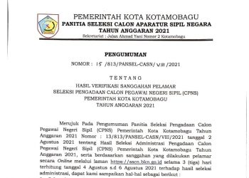 9 Sanggahan Pelamar CPNS Kotamobagu Diterima, Sisanya Ditolak