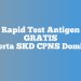 Rapid Test Antigen Gratis di Tujuh Puskesmas, Peserta SKD CPNS Domisili Boltim Wajib Bawa ini…