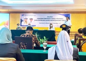 Begini Kata Kepala BKPSDM Boltim Soal Pelantikan Pejabat Hasil Selter