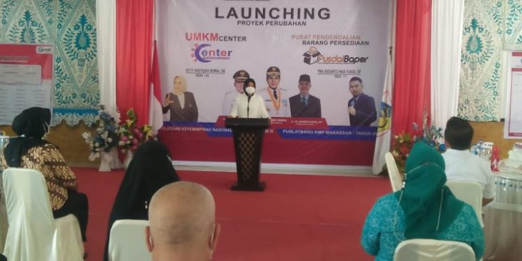 Wali Kota Kotamobagu Launching UMKM Center dan PusdalBaper