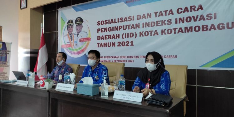 Wali Kota Hadiri Sosialisasi dan Tata Cara Penginputan IID Kota Kotamobagu Tahun 2021