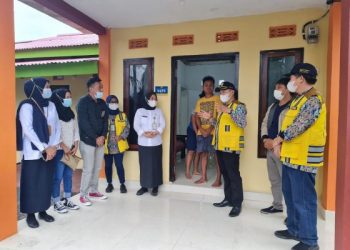 Dinas PRKP Kotamobagu Bersama Kementrian PUPR Monitoring dan Evaluasi Program BSPS