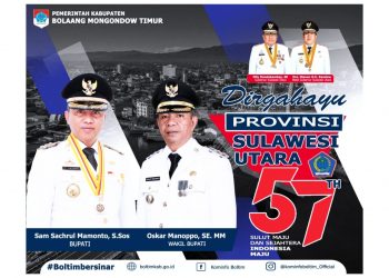 Berusia 57 Tahun, Bupati Boltim: Provinsi Sulut Semakin Hebat di Tangan OD-SK