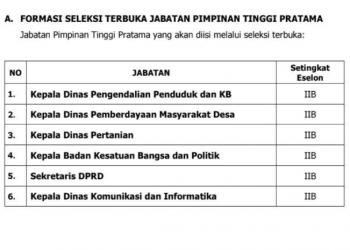 Selter JPT Pratama Masuk Tahap Uji Kompetensi, 16 Pejabat Boltim ‘Rebutan’ 6 Jabatan Eselon IIB