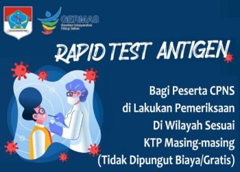 Gratis, 8 Puskesmas Siap Layani Rapid Test Antigen untuk 745 CPNS Domisili Boltim