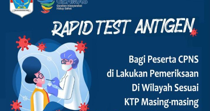 Gratis, 8 Puskesmas Siap Layani Rapid Test Antigen untuk 745 CPNS Domisili Boltim