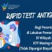 Gratis, 8 Puskesmas Siap Layani Rapid Test Antigen untuk 745 CPNS Domisili Boltim