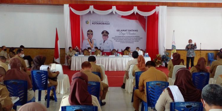 Wali Kota Kotamobagu Terima Kunker Tim Kemenko Perekonomian dan Kemendagri