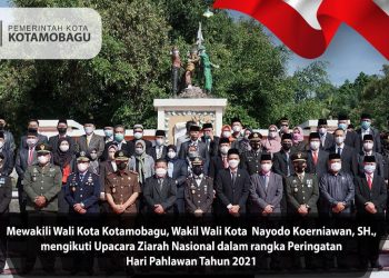 Mewakili Wali Kota, Wakil Wali Kota Kotamobagu Hadiri Ziarah Nasional ke TMP Mongkonai