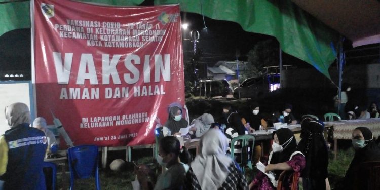 Vaksinasi Covid-19 di Kotamobagu Sore ini Digelar di 12 Titik