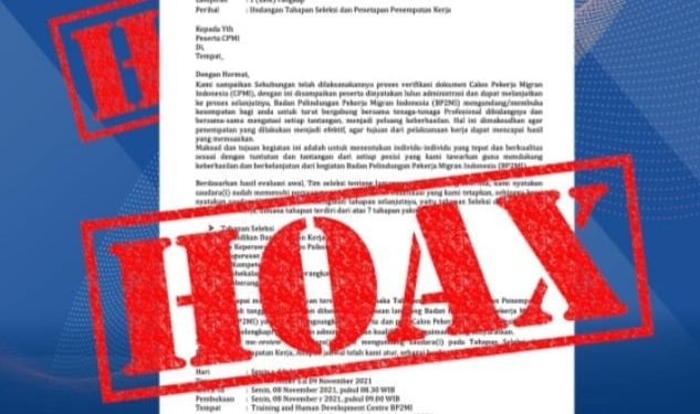 Waspada Hoax! Warga Diminta Hati-Hati Tanggapi Berita terkait BP2MI