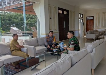 Bupati Boltim Terima Kunjungan Kapolres dan Dandim, Bahas Isu Strategis di Daerah