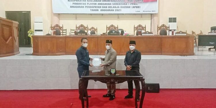 DPRD Setujui KUA-PPAS APBD Bolmong Tahun 2022