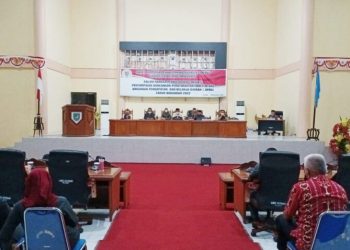 DPRD Gelar Paripurna Penyampaian Ranperda APBD Bolmong Tahun 2022