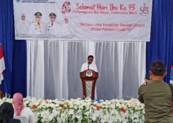 Peringatan Hari Ibu di Boltim, Bupati: Dibalik Kesuksesan Suami, ada Peran Istri di Belakangnya