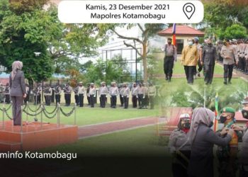 Wali Kota Kotamobagu Pimpin Apel Pasukan Operasi Lilin Samrat 2021