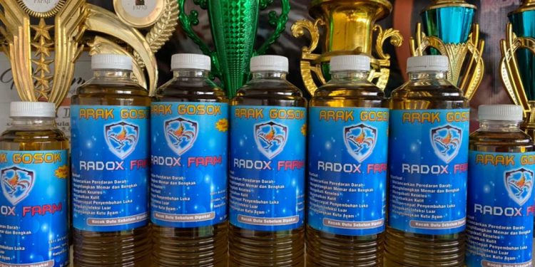 Arak Gosok Radox Farm, Obat Mujarap untuk Ayam Bangkok