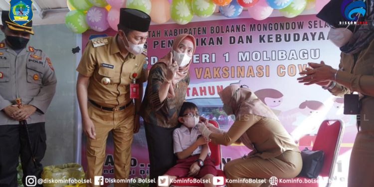 Perdana, Bolsel Laksanakan Vaksin anak Usia Dini