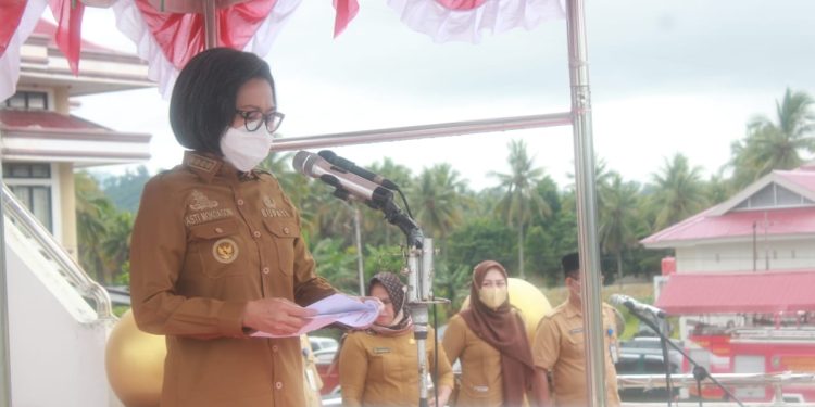 Pimpin Apel Perdana Tahun 2022, Begini Penyampaian Bupati Yasti