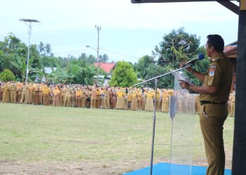 Pimpin Apel Perdana, Bupati Boltim Tegaskan ASN dan Perangkat Desa Bekerja secara Profesional