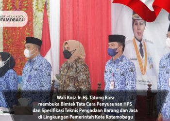 Wali Kota Kotamobagu Buka Bimtek Penyusunan HPS dan Spesifikasi Teknis Barang dan Jasa