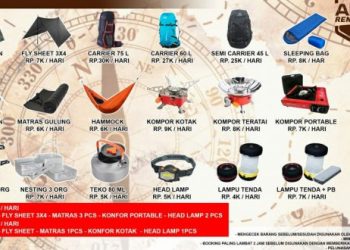 Anoa Rental Camp Tawarkan Alat Camping Terlengkap