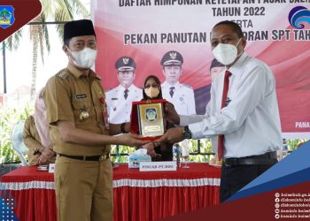 Bupati Bolsel Serahkan SPPDT, DHKP dan Pelaporan SPT Kepada Kepala KPP Pratama Kotamobagu