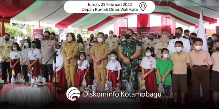 Serentak se-Sulut, Vaksinasi Covid-19 di Kotamobagu Dipantau Presiden